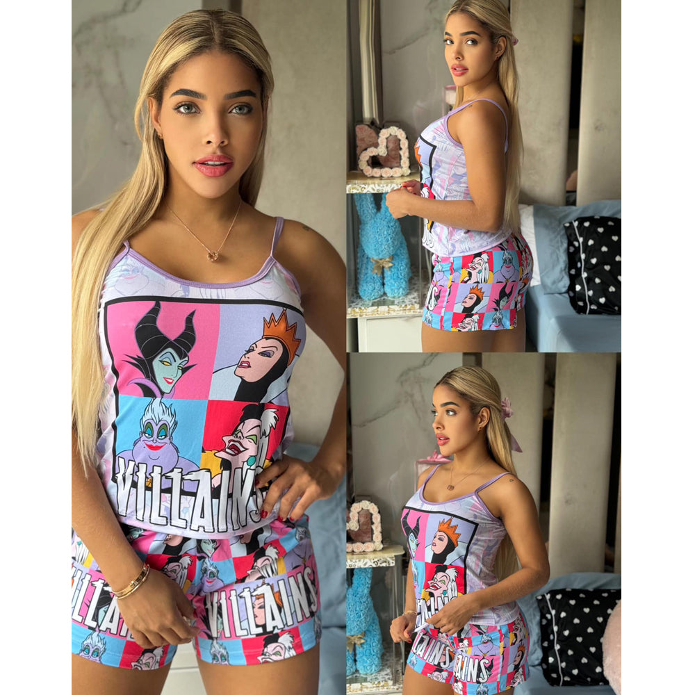 Set pijamas en tirantes - Talla Unica